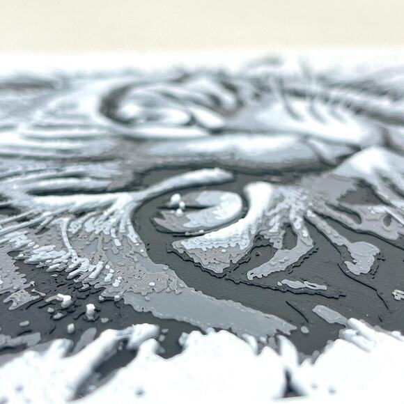 Black & White Tabby Cat Art, Bold Cat Print, Monochrome Cat Art, Cat Decor - Picture 6 of 8